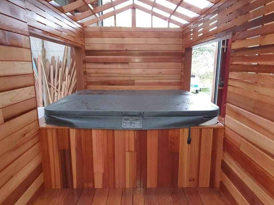 Notre spa mobile en cours de construction