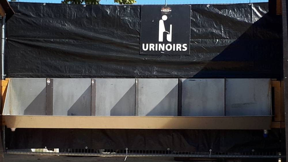 urinoirs inox événement