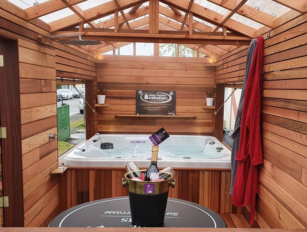 Jacuzzi pour Tiny House à Martigné-Ferchaud